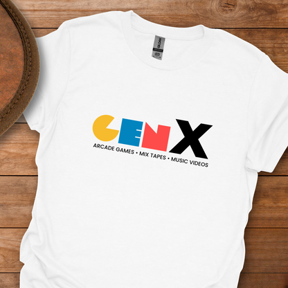 Gen X Arcade Tapes Videos T-Shirt