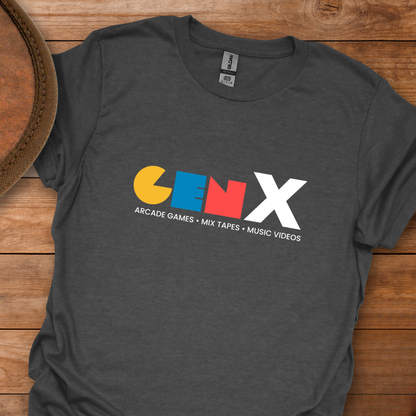 Gen X Arcade Tapes Videos T-Shirt