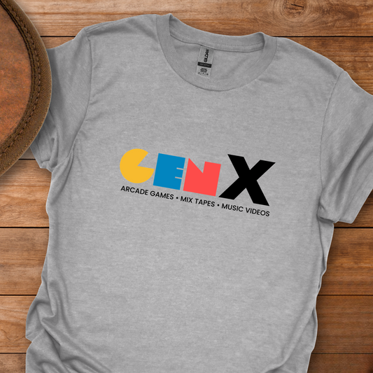 Gen X Arcade Tapes Videos T-Shirt
