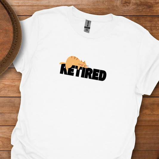 Retired Sleeping Cat T-Shirt