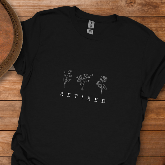 Retired 3 Flowers T-Shirt