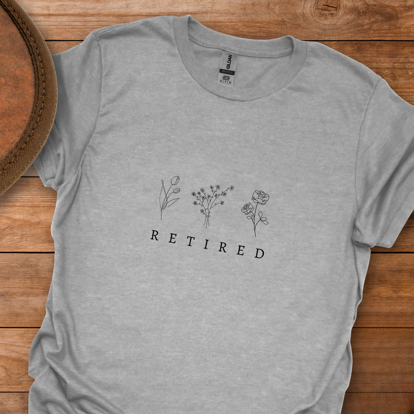 Retired 3 Flowers T-Shirt
