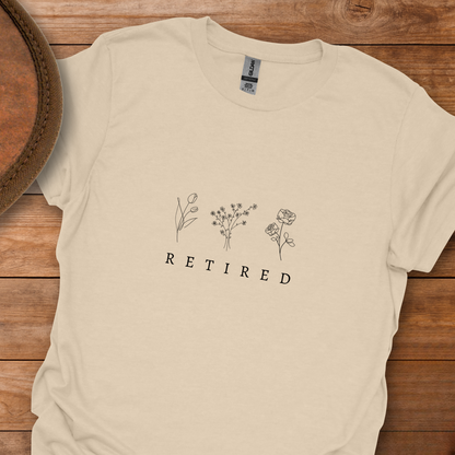 Retired 3 Flowers T-Shirt