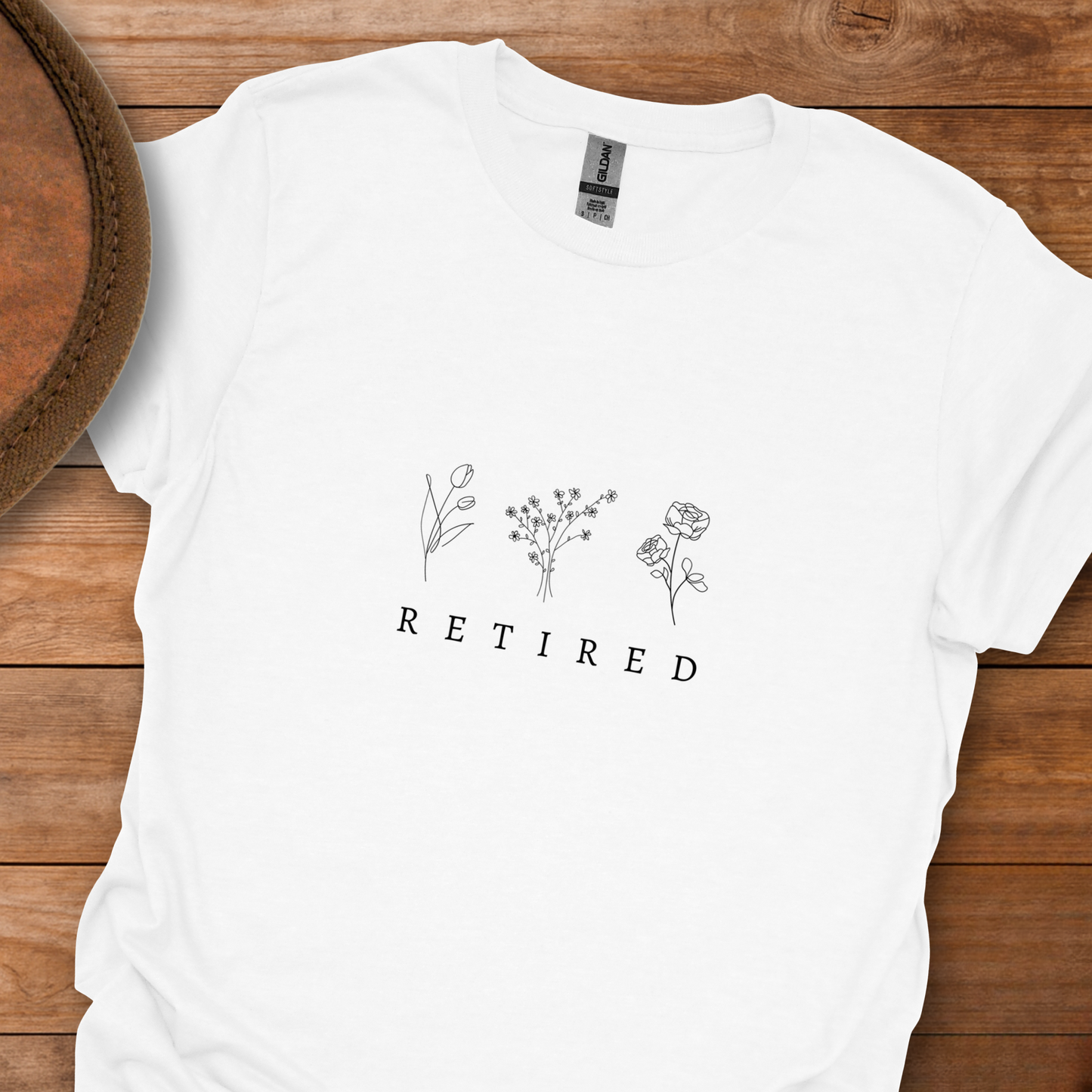 Retired 3 Flowers T-Shirt