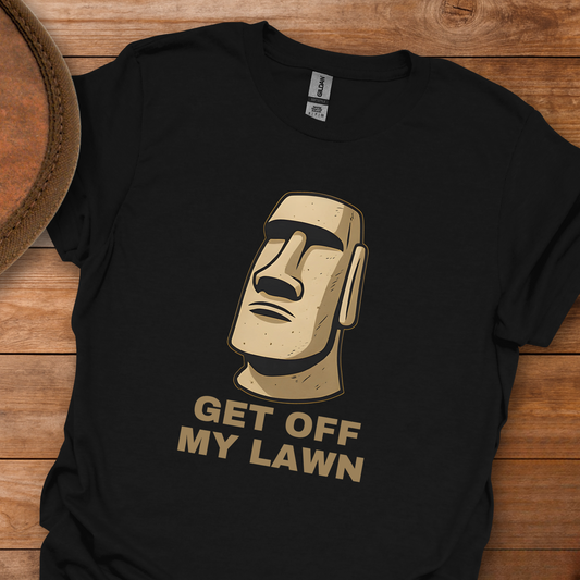 Easter Island Head - Get Off My Lawn T-Shirt