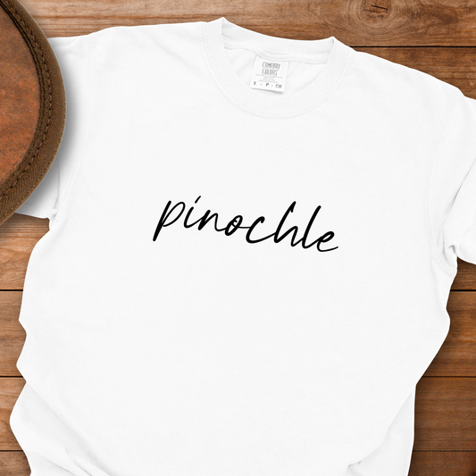 Pinochle Cursive T-Shirt
