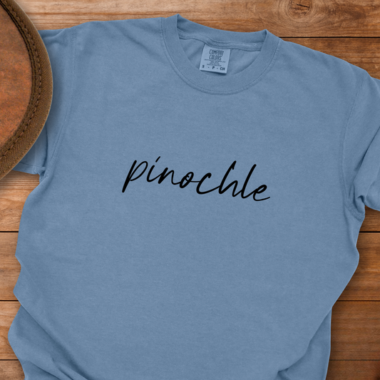 Pinochle Cursive T-Shirt