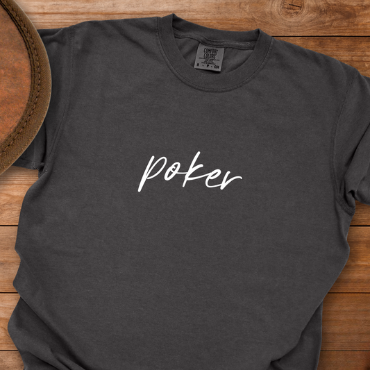 Poker Cursive T-Shirt