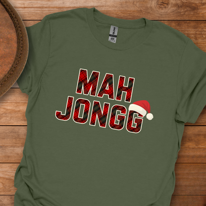 Mah Jongg Holiday Plaid T-Shirt