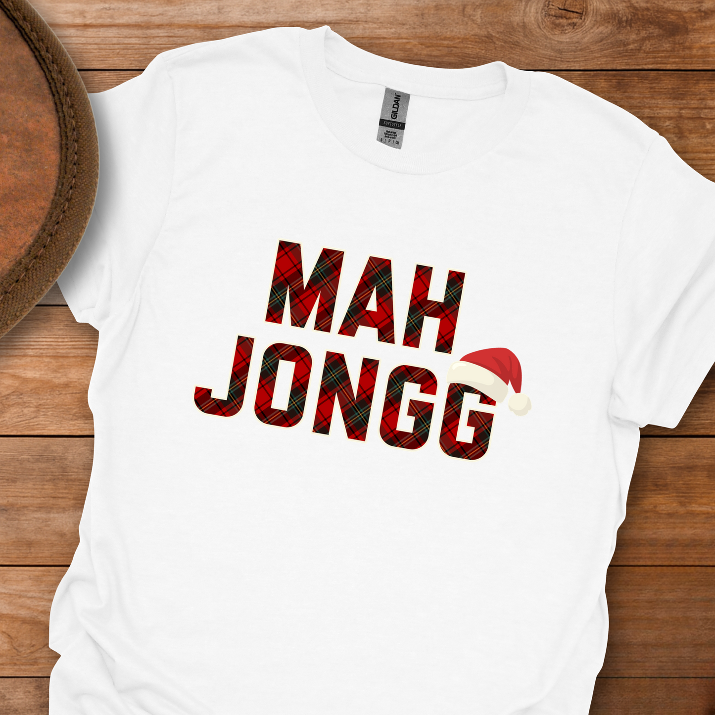 Mah Jongg Holiday Plaid T-Shirt