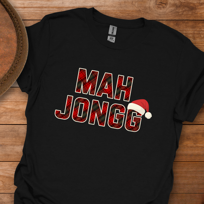 Mah Jongg Holiday Plaid T-Shirt