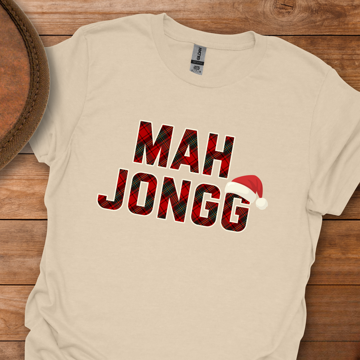 Mah Jongg Holiday Plaid T-Shirt