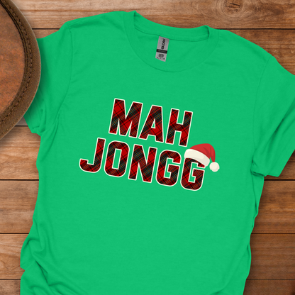 Mah Jongg Holiday Plaid T-Shirt