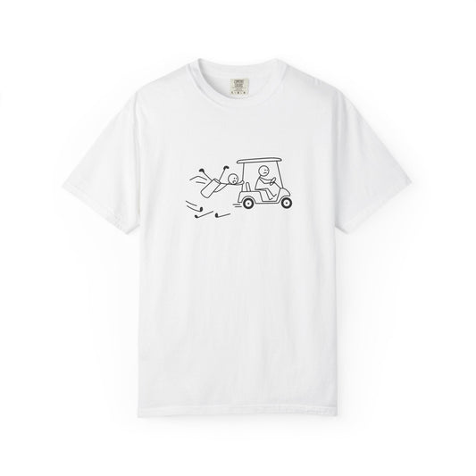 Stick Figure Golf Cart Chaos T-Shirt